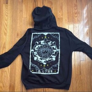 La Luna (Moon) tarot card hoodie one of a kind